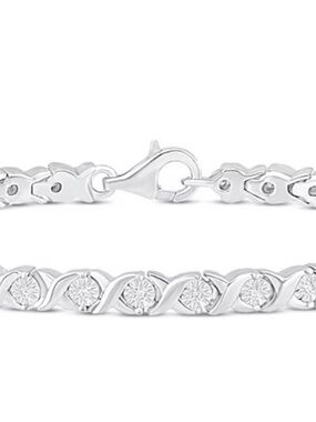 Jared's Diamond Tennis Bracelet 1/3 ct tw Sterling Silver